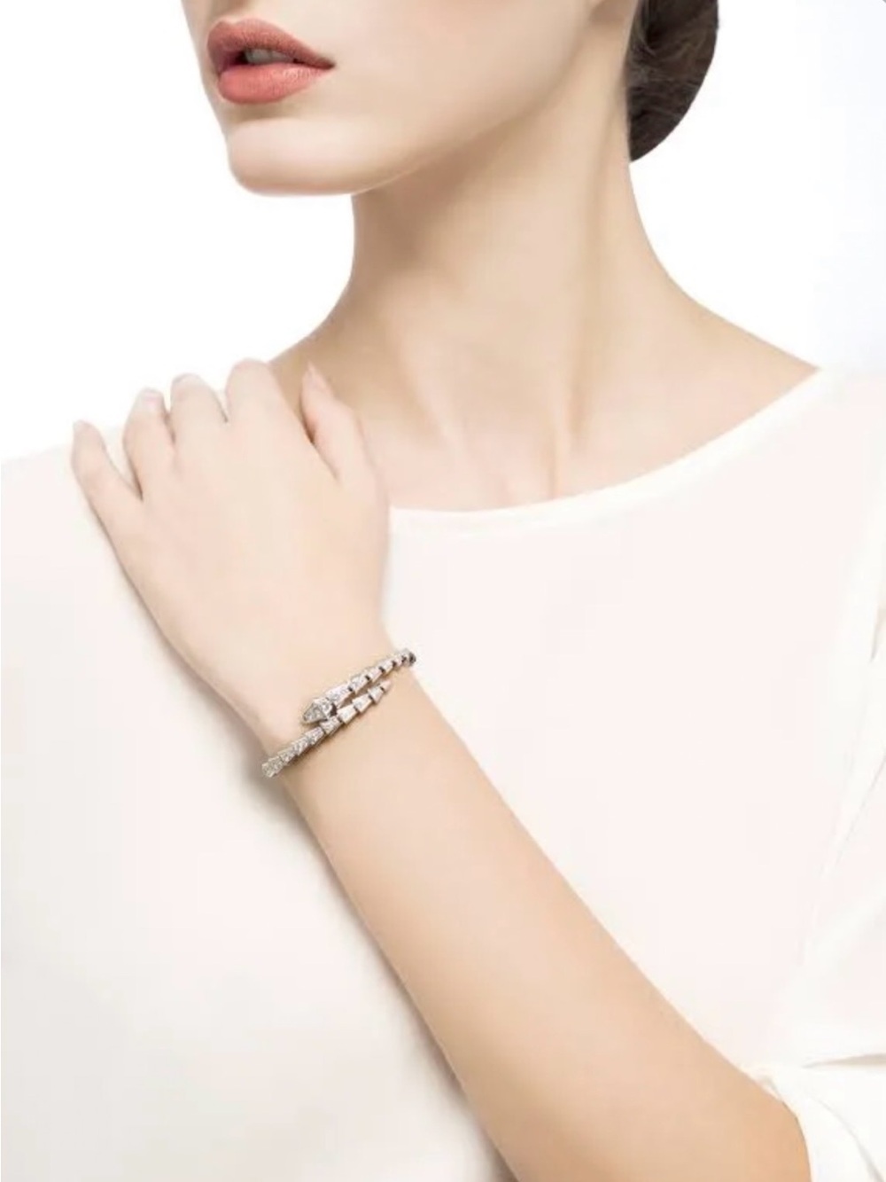 Serpenti Crystal Wrap Bracelet 18k $25,000